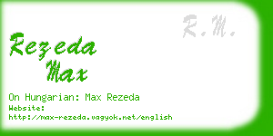 rezeda max business card